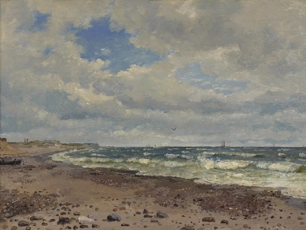 A Beach with Dunes. The West Coast of Jutland, by Dankvart Dreyer