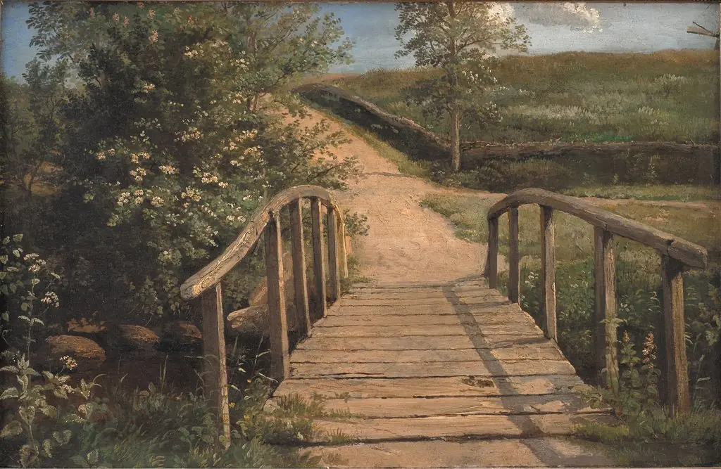 Bridge over a Stream in Assens, Funen, by Dankvart Dreyer