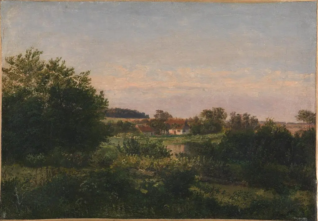 Landscape with a Cottage beside a Pond, by Dankvart Dreyer