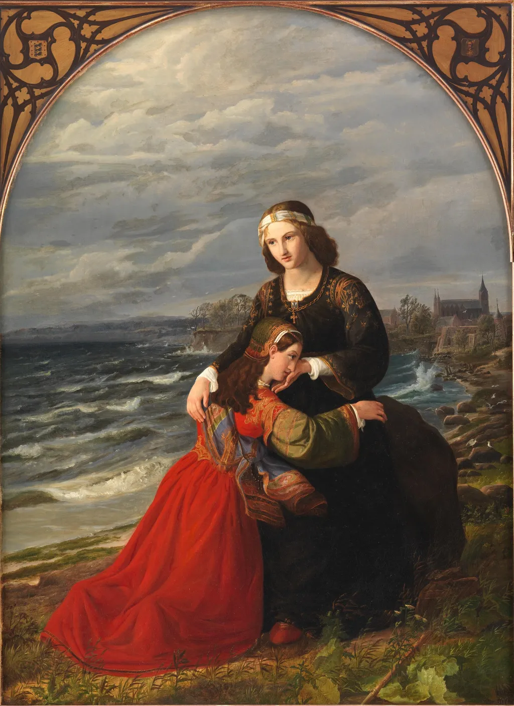 The Abandoned Daughters of the Lord High Constable, Stig Andersen Hvide, by Dankvart Dreyer, oil, 1839