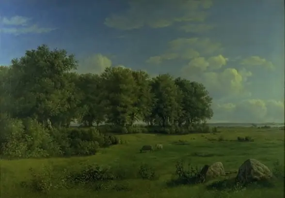 The Island of Brandsø with Wedellsborg Forest, Funen, in the Distance, by Dankvart Dreyer