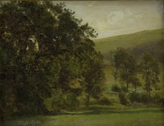 Trees at Vissenbjerg, Funen, by Dankvart Dreyer