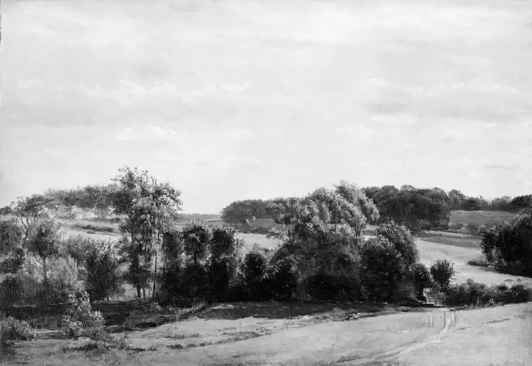 View near Rugaard, Funen, by Dankvart Dreyer