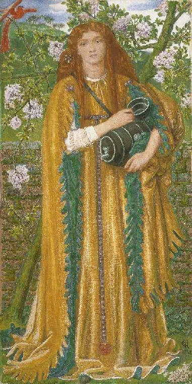 Golden Water, by Dante Gabriel Rossetti, unspecified, 1858