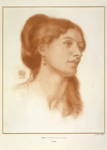 Louisa, wife of Murray Marks, by Dante Gabriel Rossetti