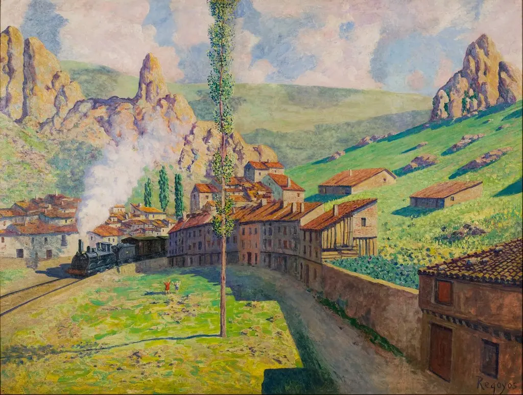 Pancorbo: Passing Train, by Darío de Regoyos