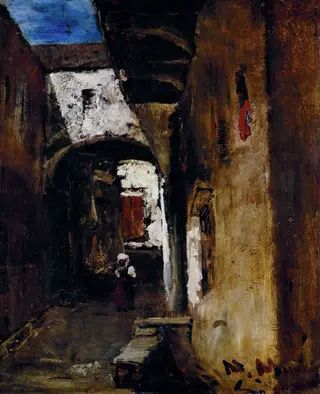 Dark Street, by Mihály Munkácsy