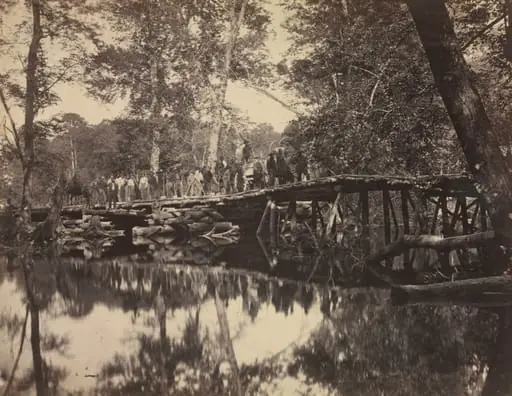 Military Bridge, Across the Chickahominy, Virginia, by David B. Woodbury