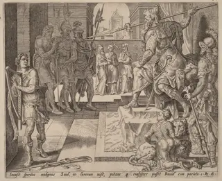 David before Saul