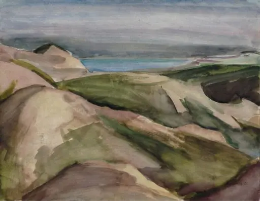 The Dead Sea from Wady Kelt, Palestine, by David Bomberg