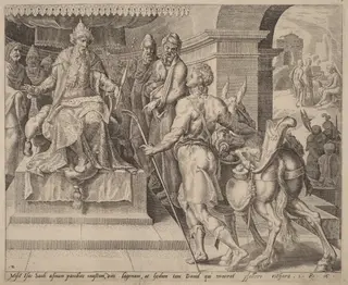 David Bringing Presents from His Father to Saul
