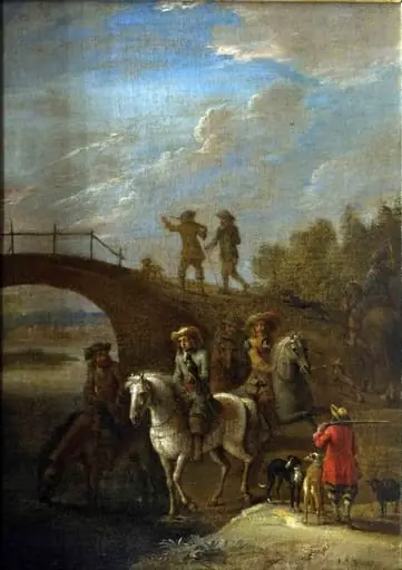 Plecarea la vânătoare, by David cel Tânăr Teniers