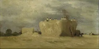 A Barley Rick: Storm, by David Charles Read, 1830