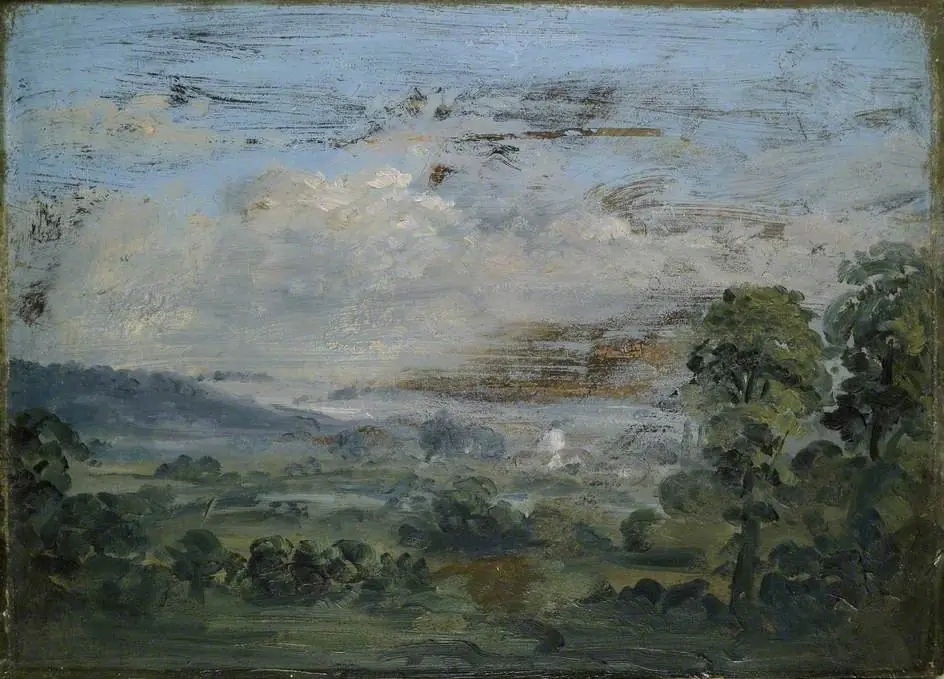 Britford Vale and Church, by David Charles Read