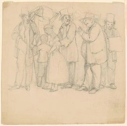 Study for "The House that Jeff Built", by David Claypoole Johnston