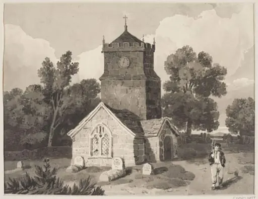 A country church, by David Cox