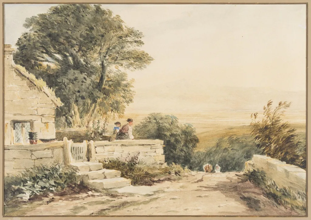 A Welsh View - Morning, by David Cox, watercolor, 1850