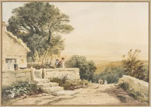 A Welsh View - Morning, by David Cox