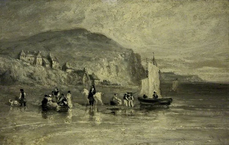 Coast scene near Hastings, by David Cox, unspecified, 1812