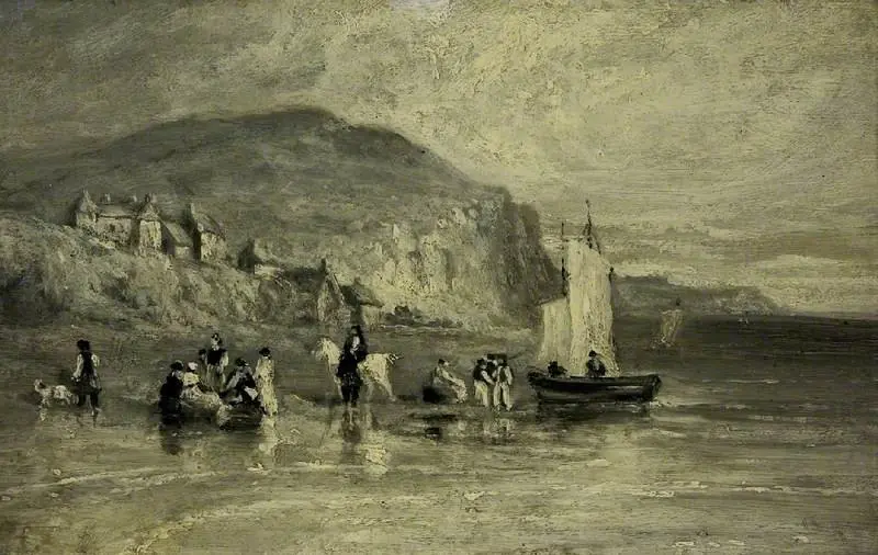 Coast scene near Hastings, by David Cox