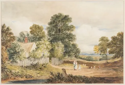 Cottage near Norwood, by David Cox