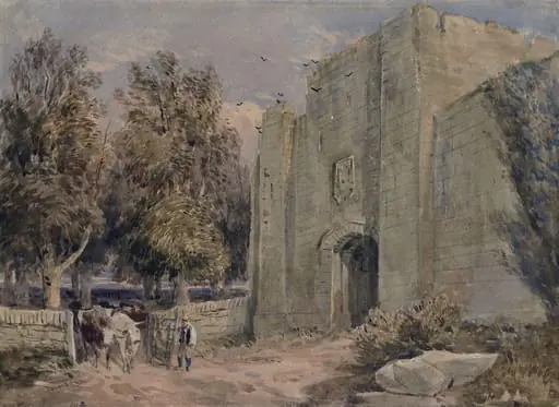 Gateway of Rhuddlan Castle, North Wales, by David Cox