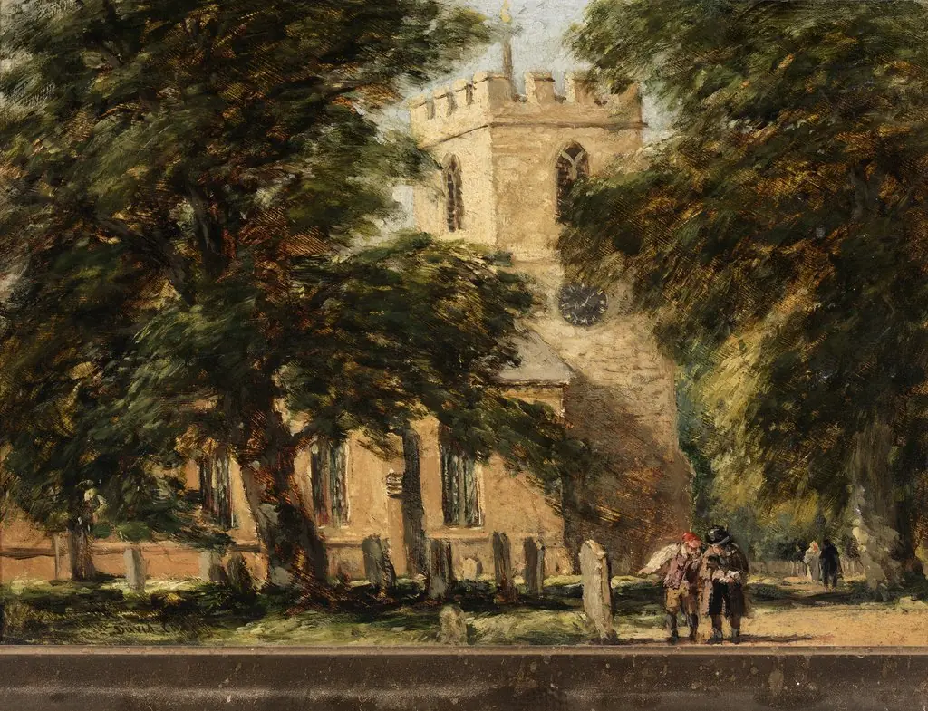 Harborne Church, near Birmingham, by David Cox