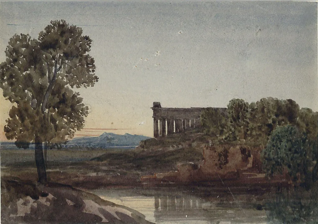 Landscape Composition, by David Cox, watercolor, 1825
