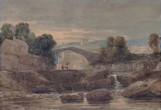 Landscape with Bridge, by David Cox