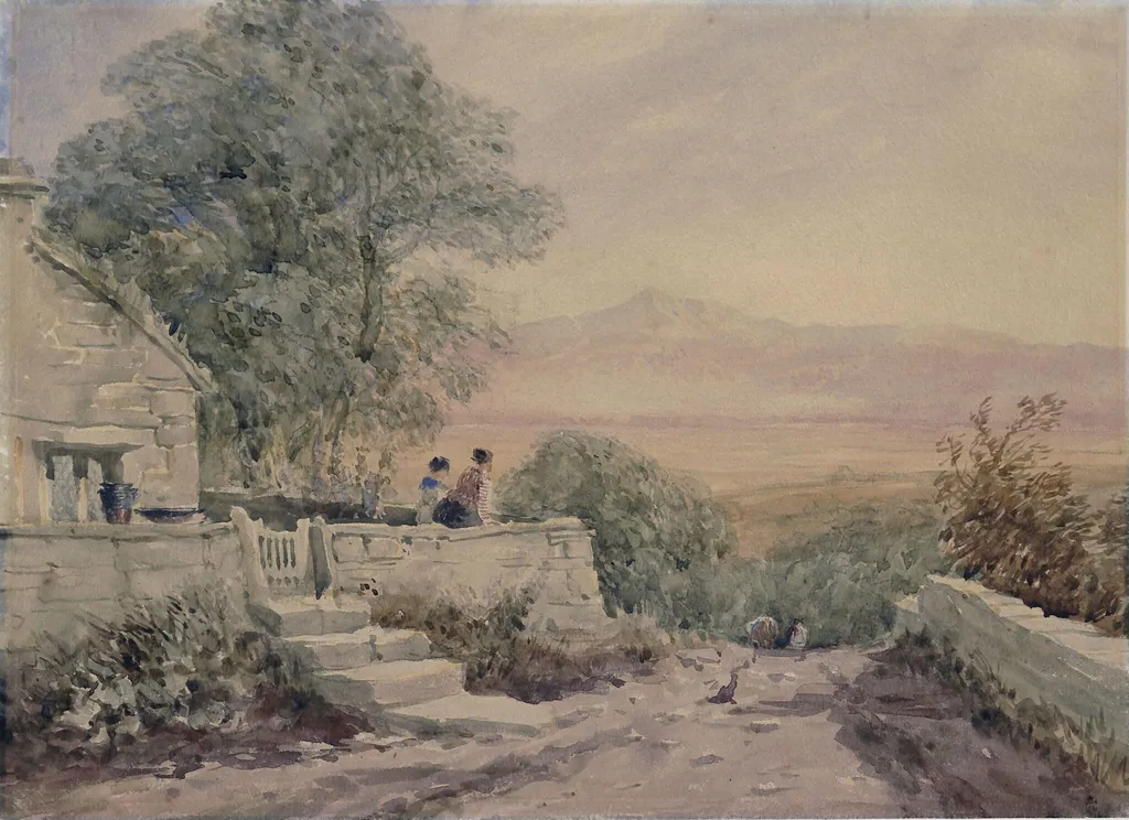 Morning - A Welsh View, by David Cox, watercolor, 1850