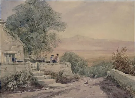 Morning - A Welsh View, by David Cox