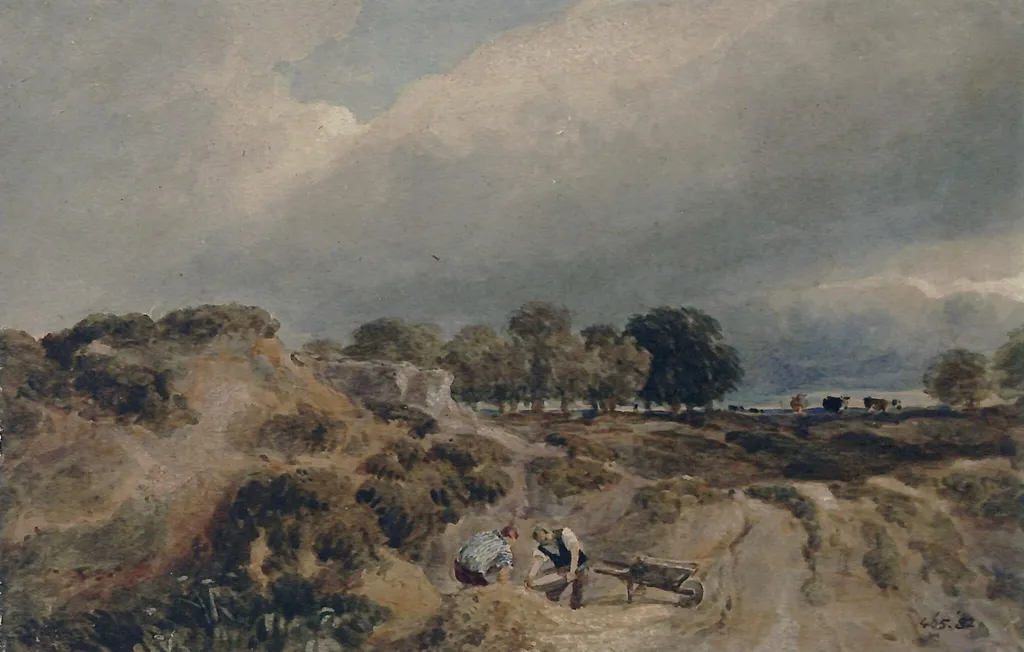 Old Gravel Pits at Moseley, Near Birmingham, by David Cox, watercolor, 1800