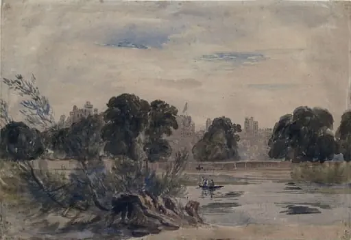 The River Thames and Windsor Castle, by David Cox