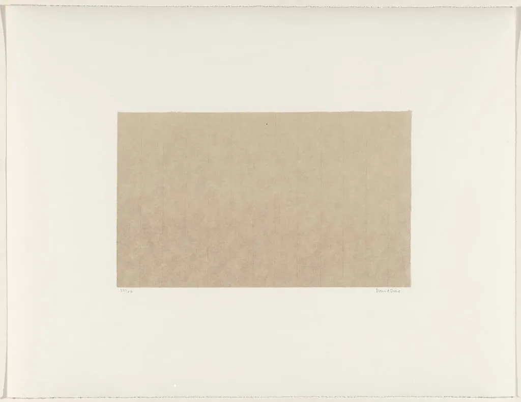Untitled, by David Diao, ink, 1969