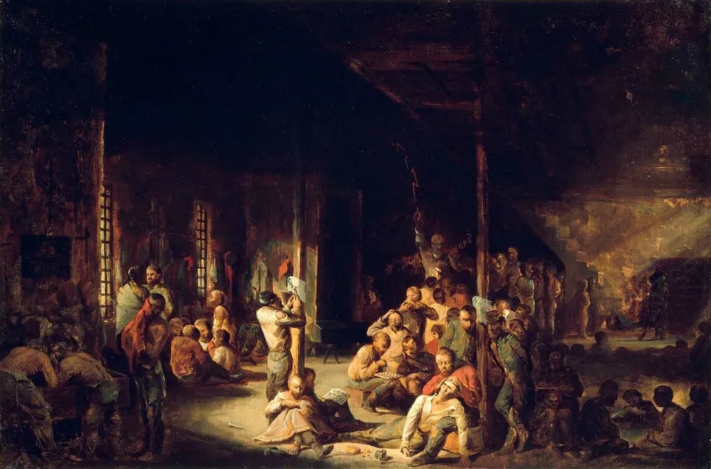 Libby Prison, by David Gilmour Blythe, oil, 1863
