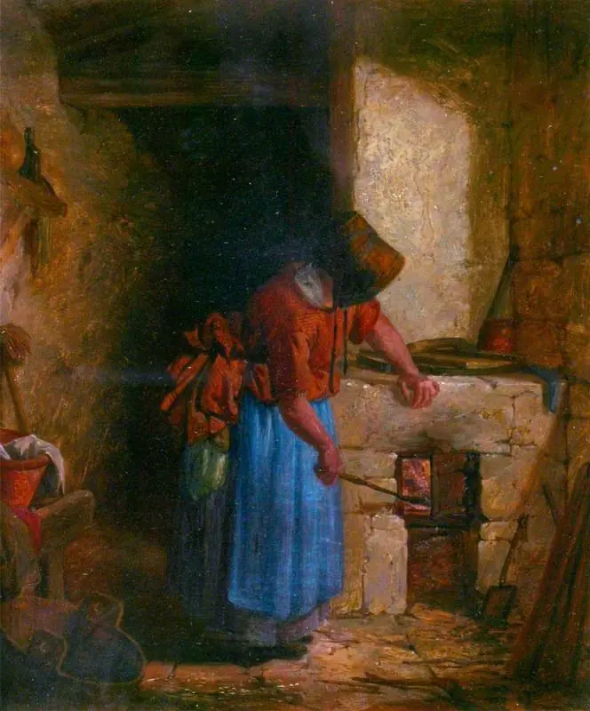 Cottage Interior, by David Hardy