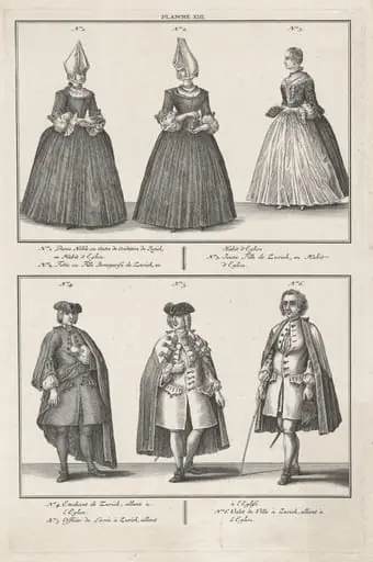 Costumes of Churchgoers of the Reformed Church, by David Herrliberger