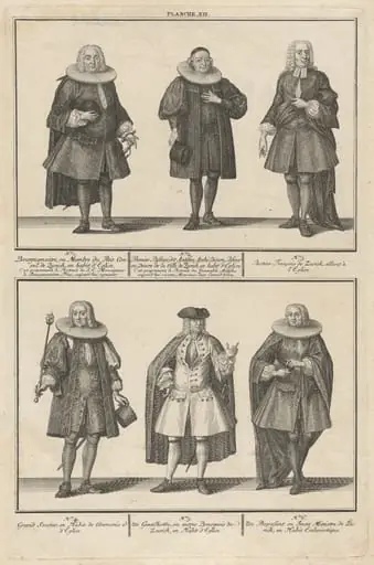 Costumes of the Men of the Reformed Church, by David Herrliberger
