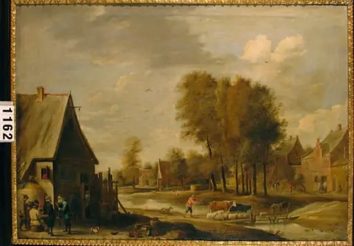 Uliță de sat, by David I Teniers