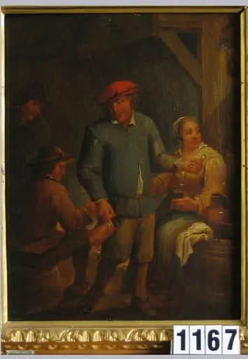 Interior țărănesc cu băutori (în registrul inventar: Oameni băuți într-o cârciumă de țară), by David II Teniers
