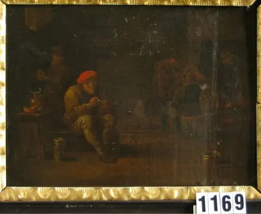 Interior țărănesc cu fumători, by David II Teniers