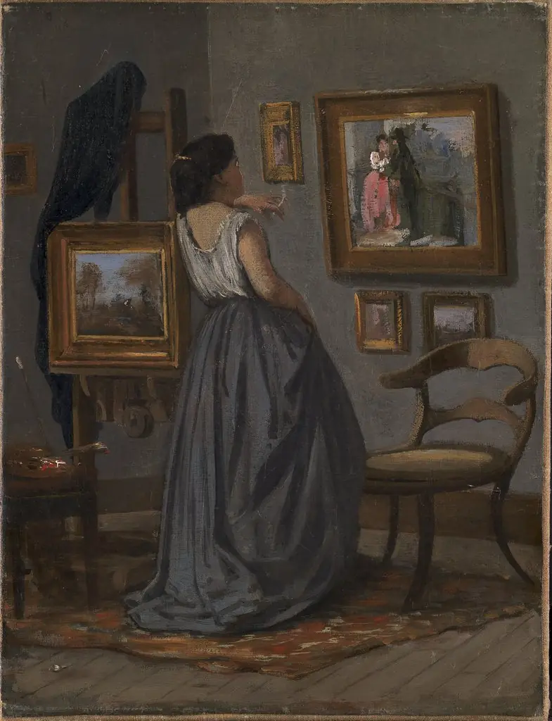 A Lady in the Studio, by David Jacobsen