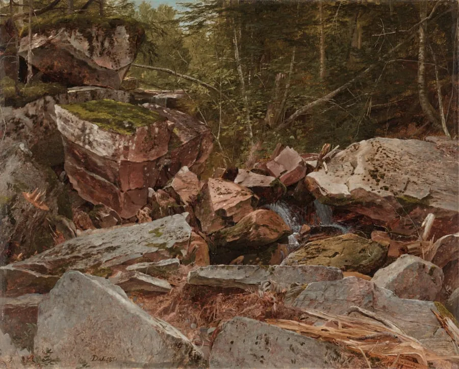 Study, North Conway, New Hampshire, by David Johnson, unspecified, 1851