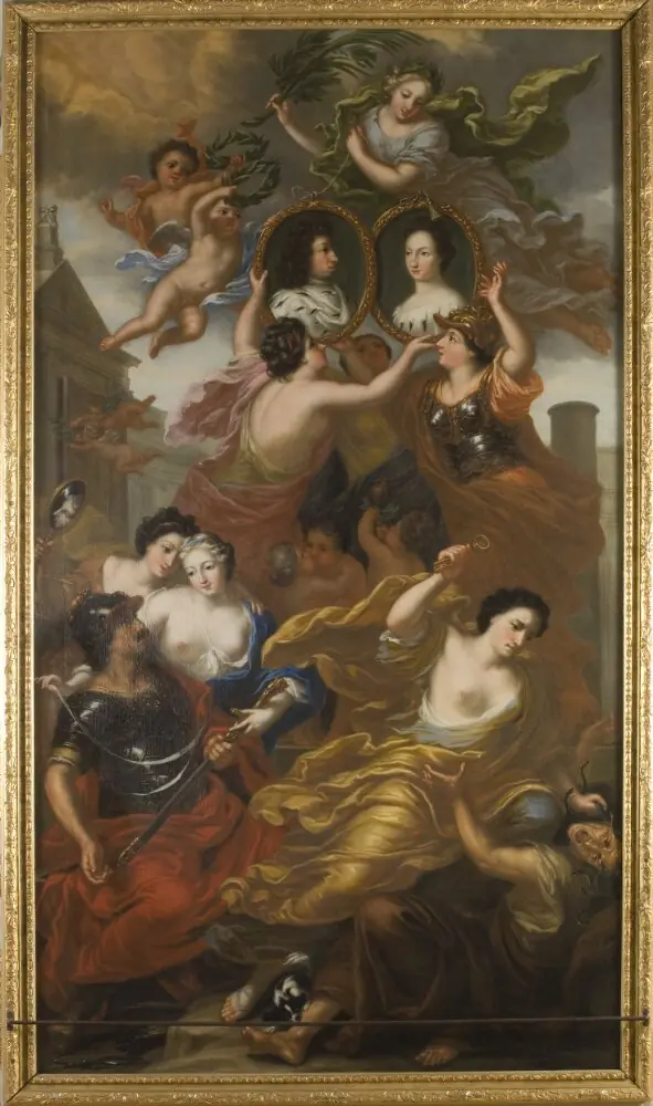 Allegori över konung Karl XI:s och drottning Ulrika Eleonoras förening, by David Klöcker Ehrenstrahl
