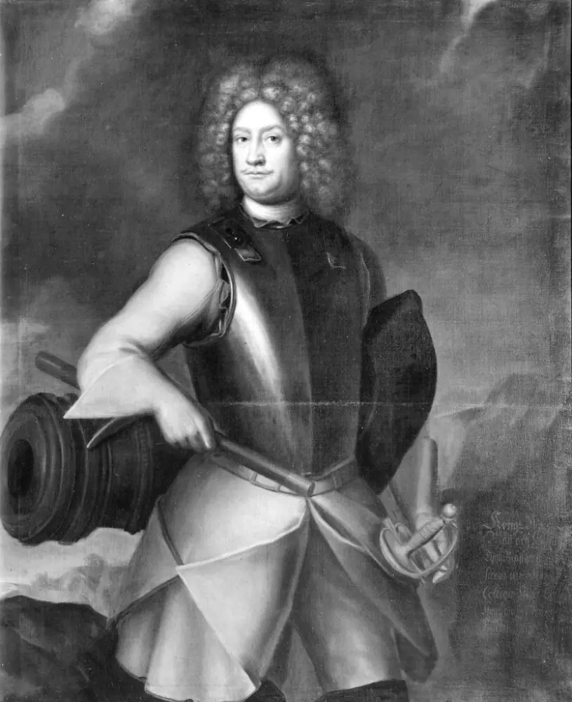 Johan Siöblad (1644-1710), friherre, generalfälttygmästare, by David Klöcker Ehrenstrahl