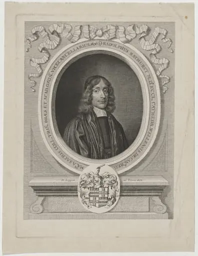 Ralph Bathurst, Dean of Wells, by David Loggan