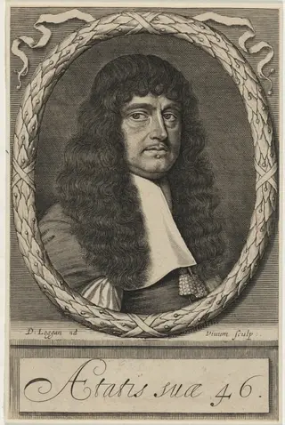 Sir George Wharton, Royalist and Astrologer, by David Loggan
