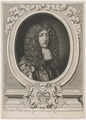 Sir Thomas Isham, by David Loggan
