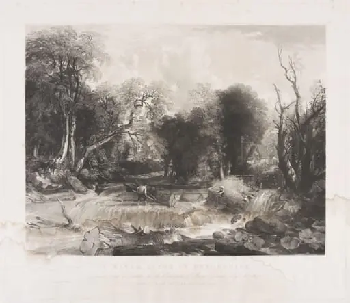 A RIVER SCENE IN DEVONSHIRE, by David Lucas