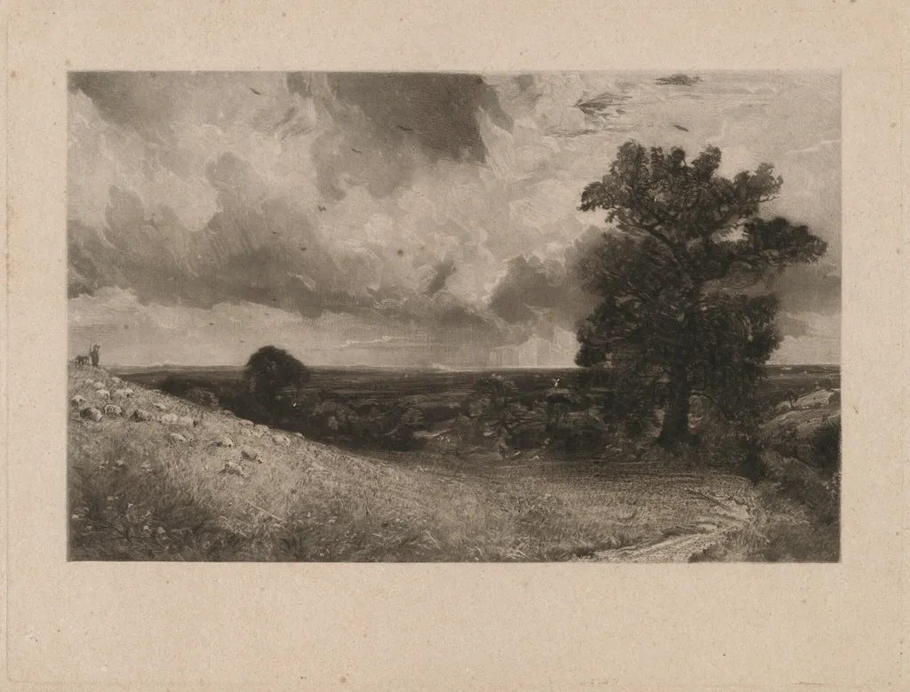 Noon, by David Lucas, ink, 1830